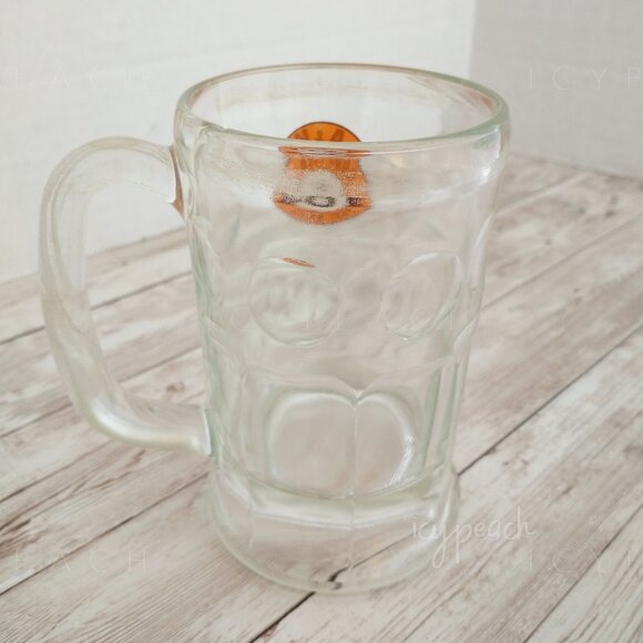 A&W Root Beer Glass Mug Vtg Collectible 1961 Orange & Black Bulls Eye Logo 5” - Picture 9 of 11